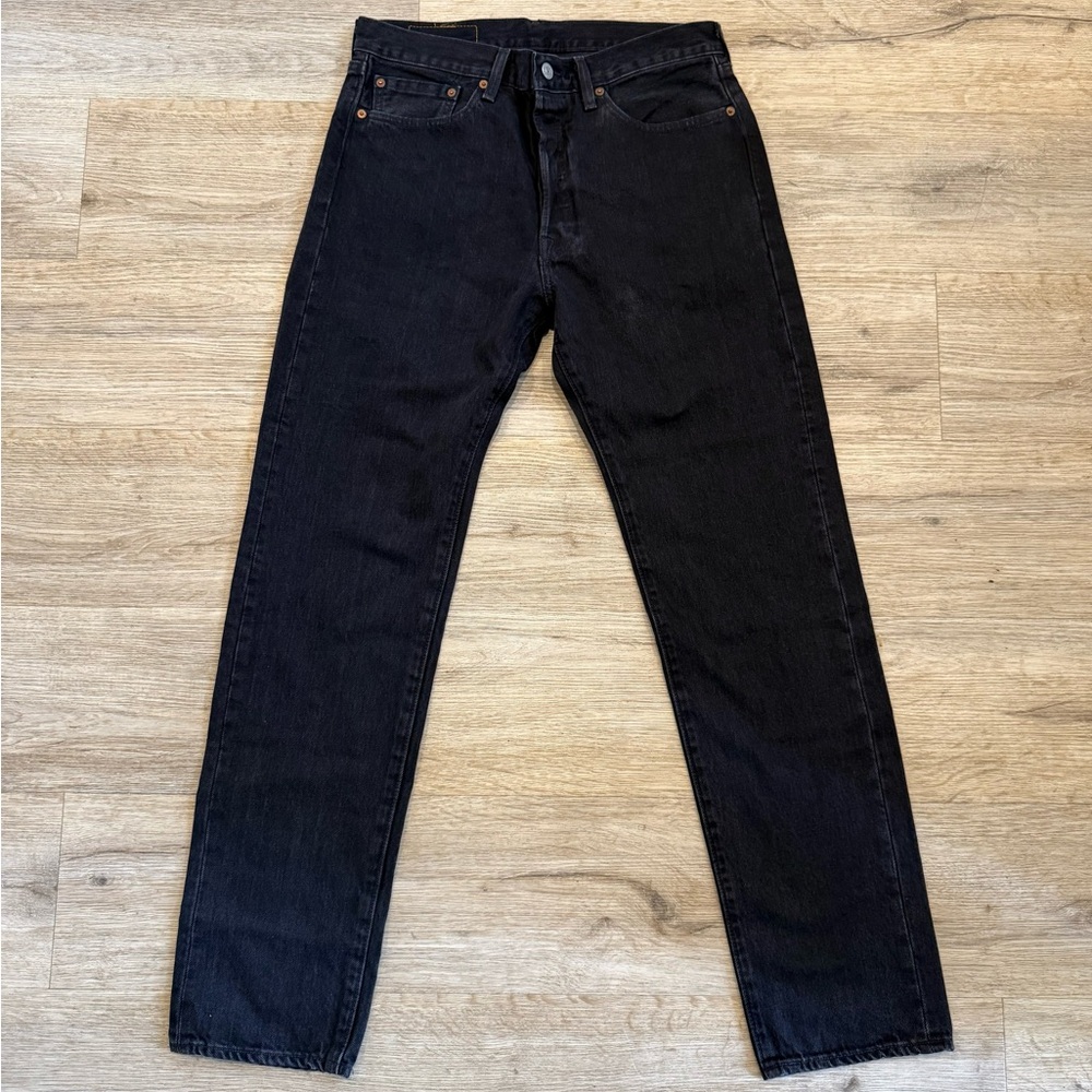 DENIM TEARS x LEVI’S Collab “Plain Jane” Men's Black Straight-Leg Jeans